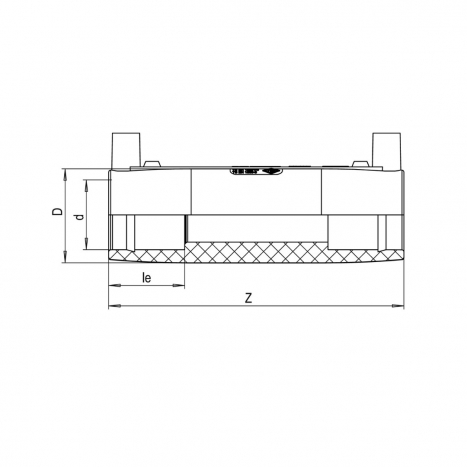 PE Elektroschweiß-Langmuffe - 20 x 20mm / 2x Schweißmuffe